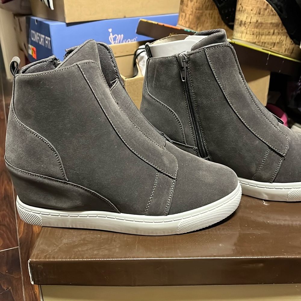 Outwoods 3 wedge sneakers grey